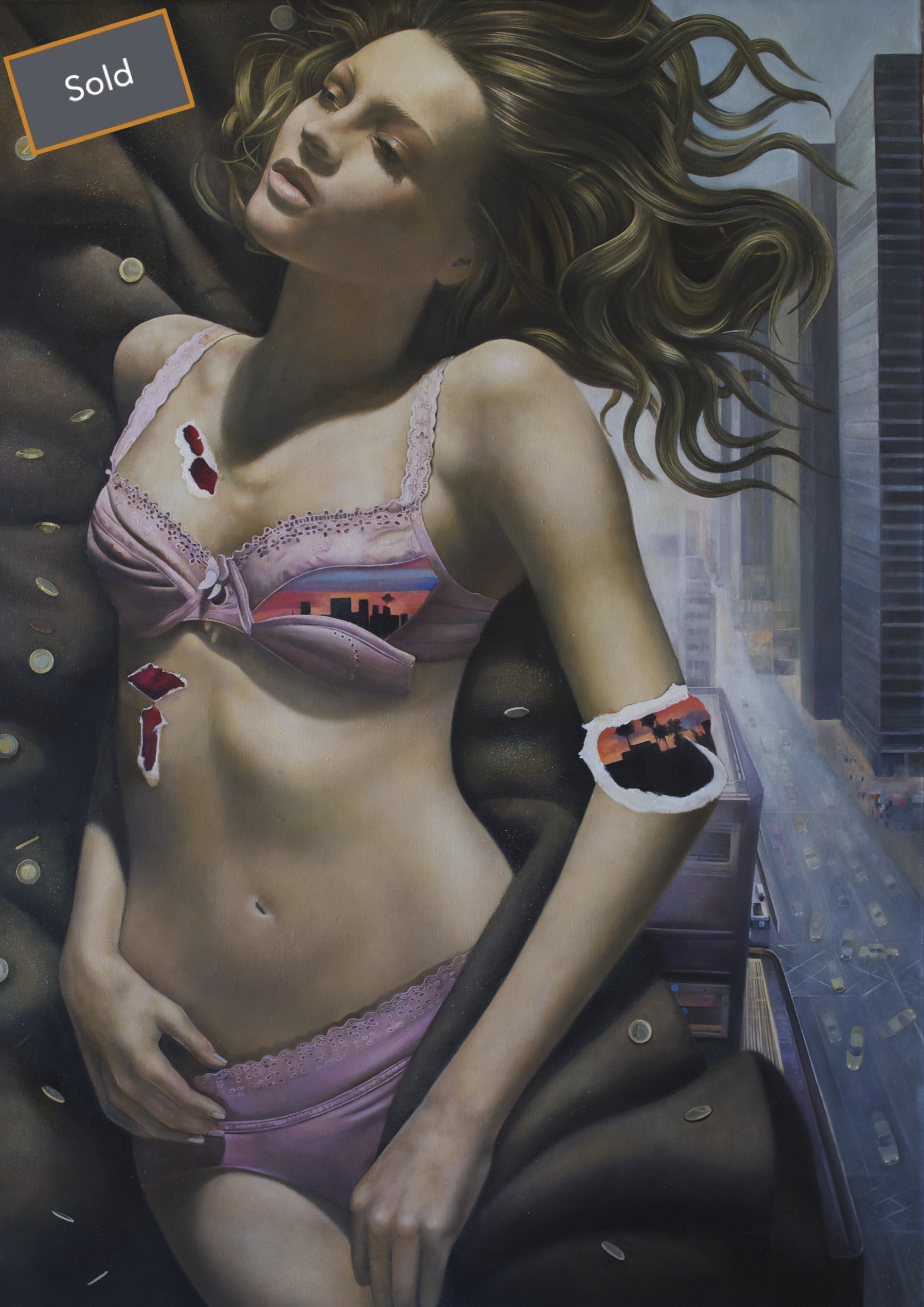 Starmoney, 68x48 inches, Oil on linen